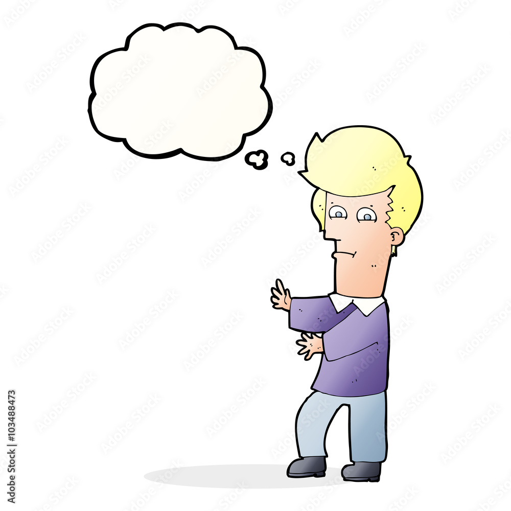 cartoon man gesturing wildly with thought bubble cartoon man gesturing wildly with thought bubble