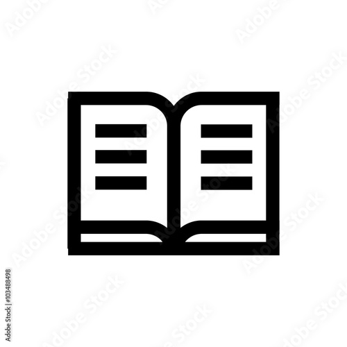 Student journal line icon.