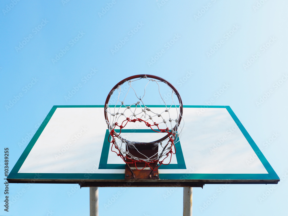 Basketball hoop cage
