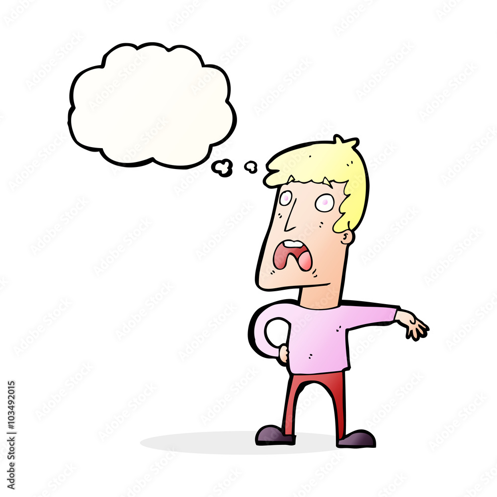 cartoon complaining man with thought bubble cartoon complaining man with thought bubble
