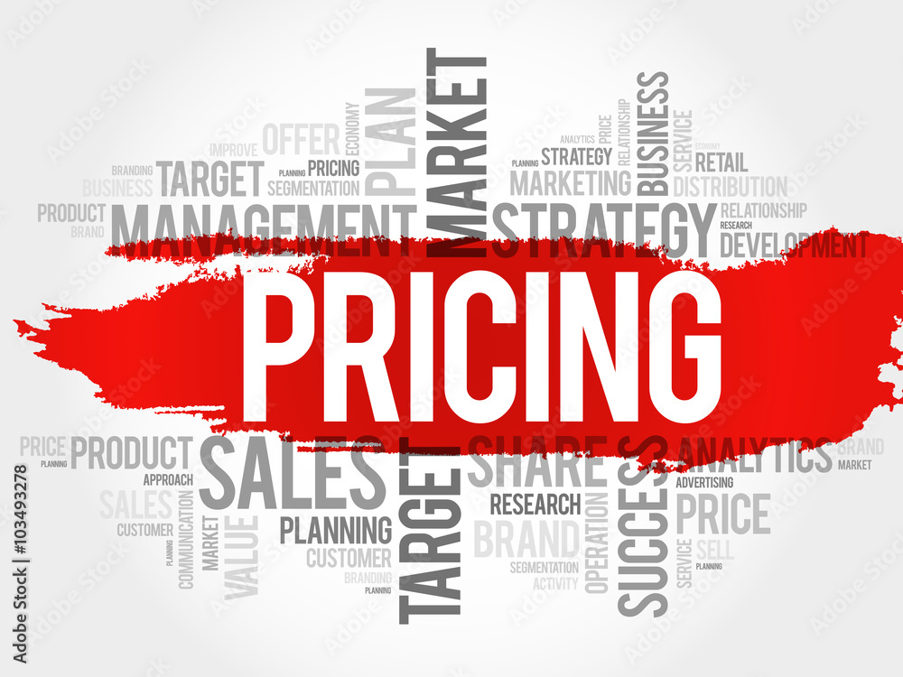 Fototapeta premium Pricing word cloud, business concept