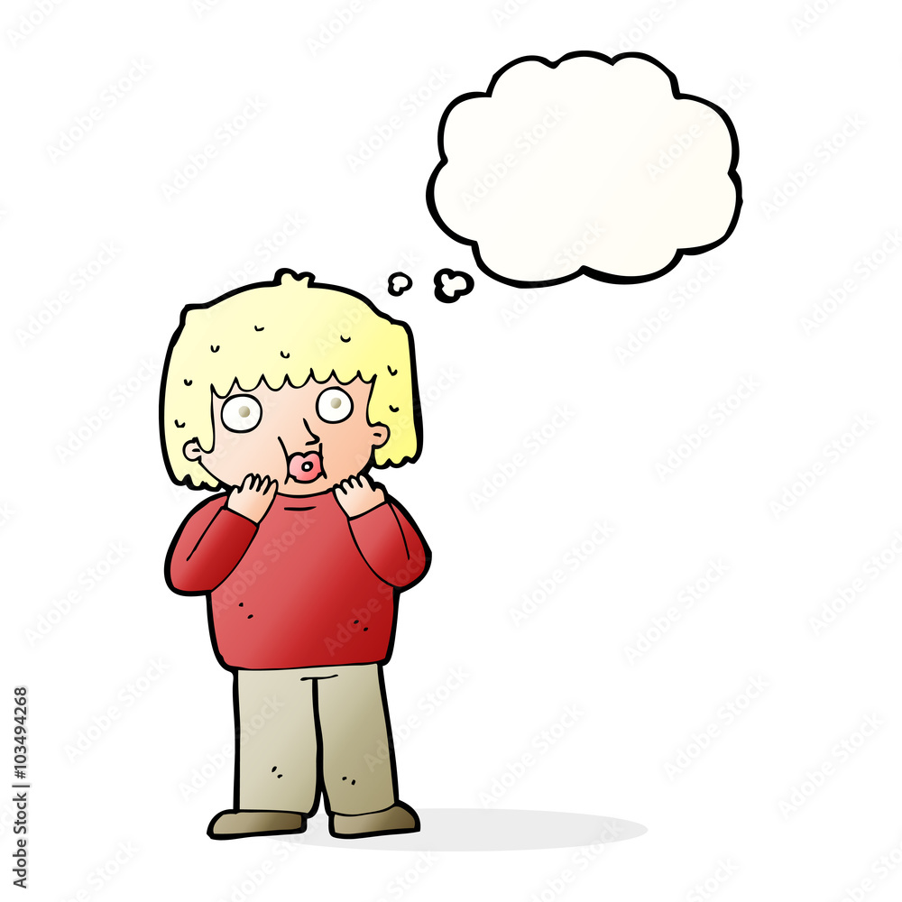 cartoon worried boy with thought bubble cartoon worried boy with thought bubble