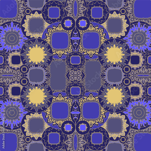 stock vector seamless doodle floral pattern. orient.