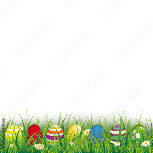 Colored Easter Eggs Grass Sale