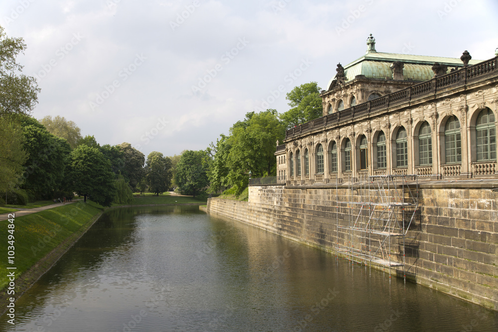 Picture shows a part of the Zwinger in Dresden, Germany