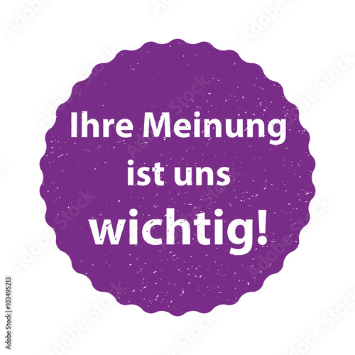 Ihre Meinung ist uns wichtig!
