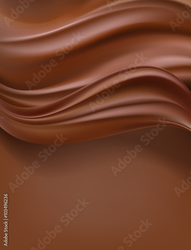 creamy chocolate vertical background. vector