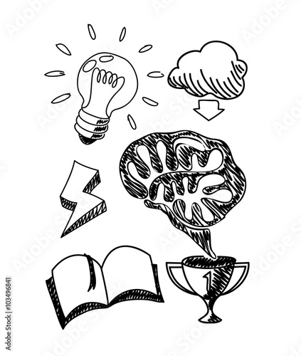 Scetch Hand Drawn New Idea in Notebook