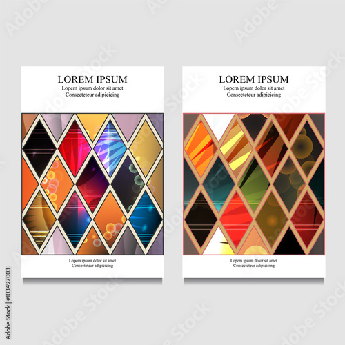 stock vector business template for brochure, flyer, card, cover,