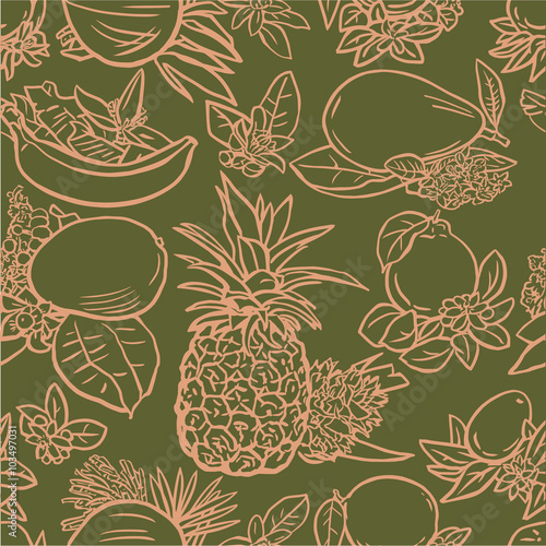 Various tropical fruits