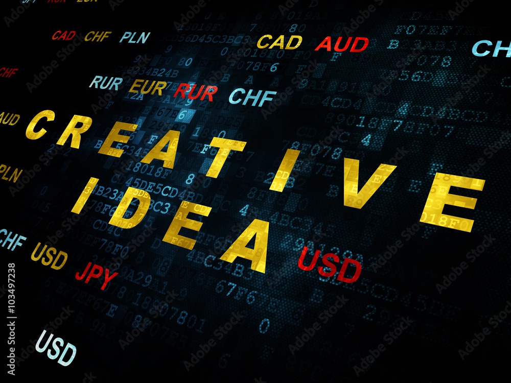 Finance concept: Creative Idea on Digital background Finance concept: Creative Idea on Digital background