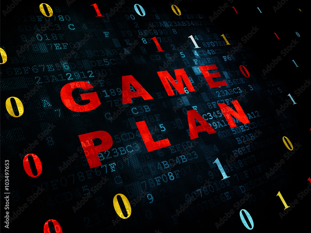 Finance concept: Game Plan on Digital background Finance concept: Game Plan on Digital background
