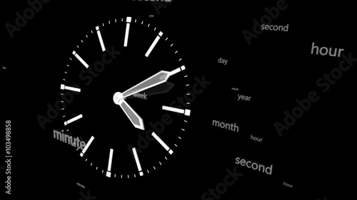 animation analog clock time passes, animation analog clock 