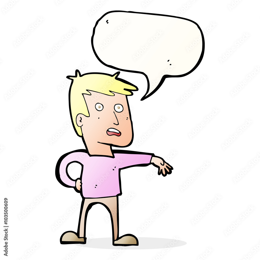 cartoon man making camp gesture with speech bubble cartoon man making camp gesture with speech bubble