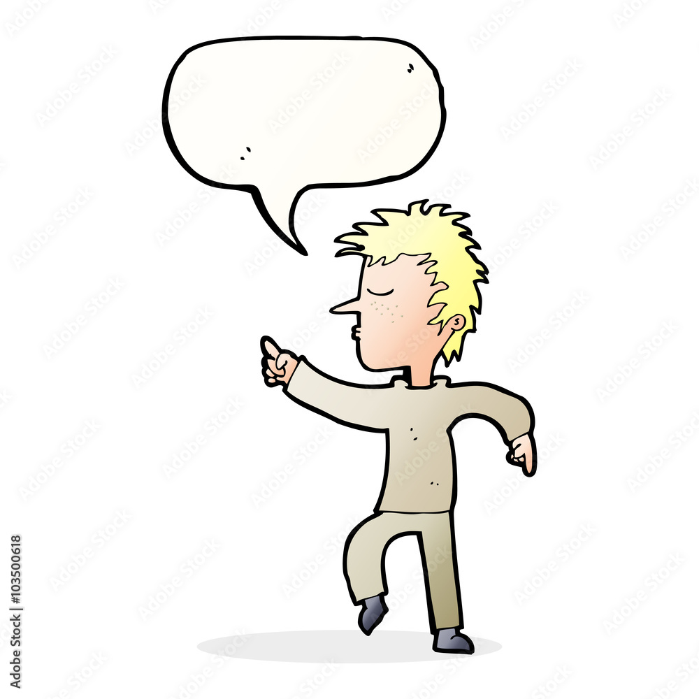 cartoon man pointing with speech bubble cartoon man pointing with speech bubble