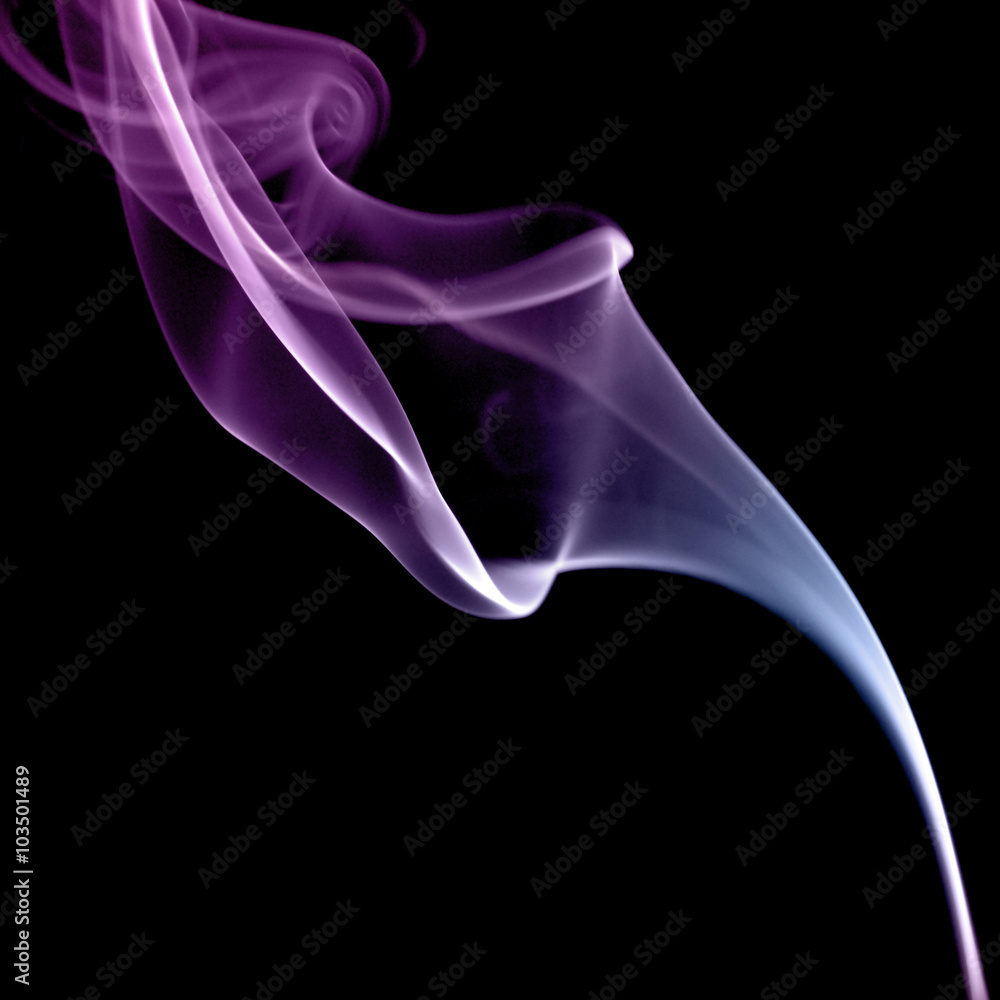 Abstract colorful smoke on black background Abstract colorful smoke on black background