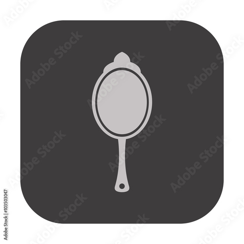 vector icon of female mirror
