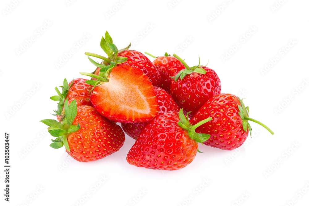Red berry strawberry isolated on white background Red berry strawberry isolated on white background