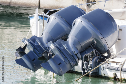 Couple of outboard engines © Equatore