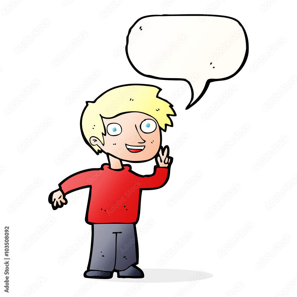 cartoon boy posing for photo with speech bubble cartoon boy posing for photo with speech bubble