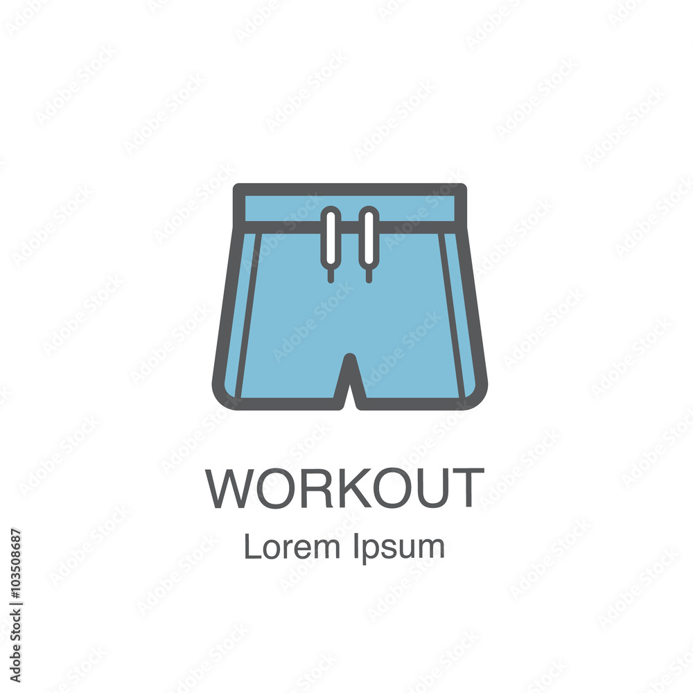 Sport training shorts vector icon made in flat style
Sport training shorts vector icon made in flat style