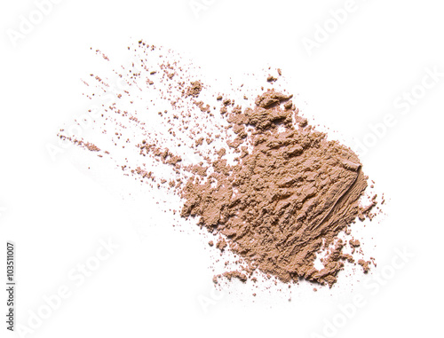 Face powder isolated on white 