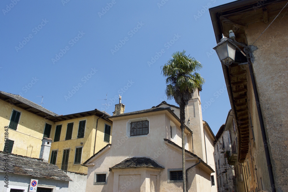 Obraz premium Orta San Giulio, Piemonte, Italia