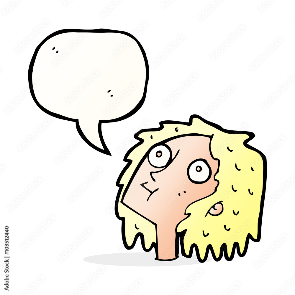 cartoon staring woman with speech bubble cartoon staring woman with speech bubble