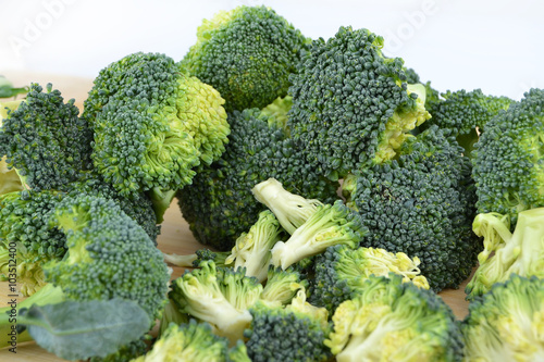 Broccoli isolated on a clean white background.