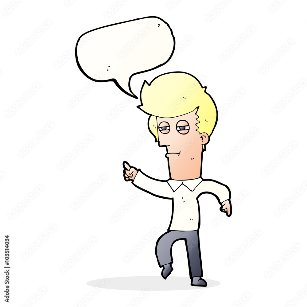 cartoon man accusing with speech bubble cartoon man accusing with speech bubble