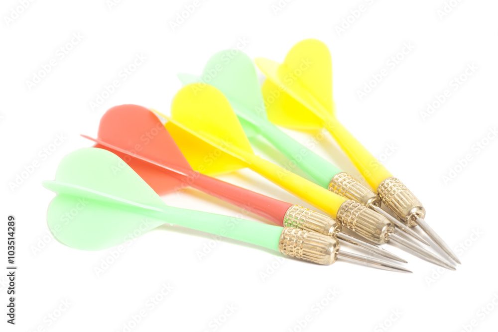 darts isolated on a white background darts isolated on a white background