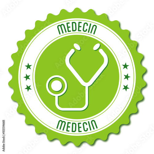 Logo médecin. Médecine.