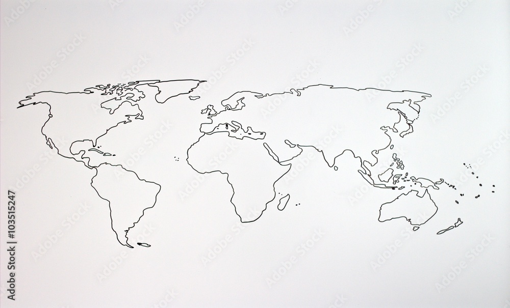 The world map The world map