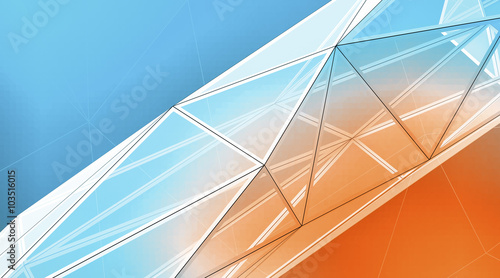 Concept of highly detailed multicolor line background. Art background, horizontal. 3d render