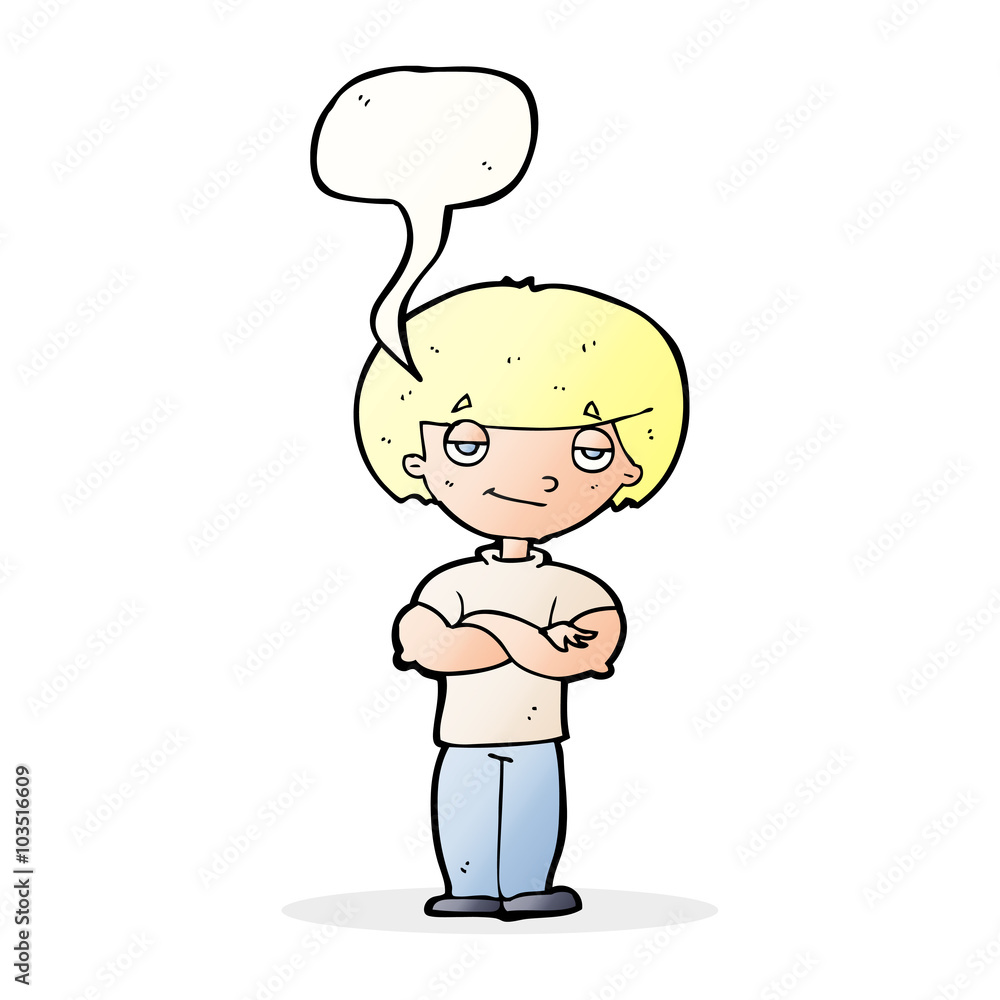 cartoon smug looking man with speech bubble cartoon smug looking man with speech bubble