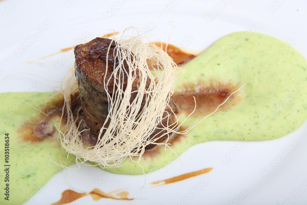 Fried meat with mashed potato puree Fried meat with mashed potato puree