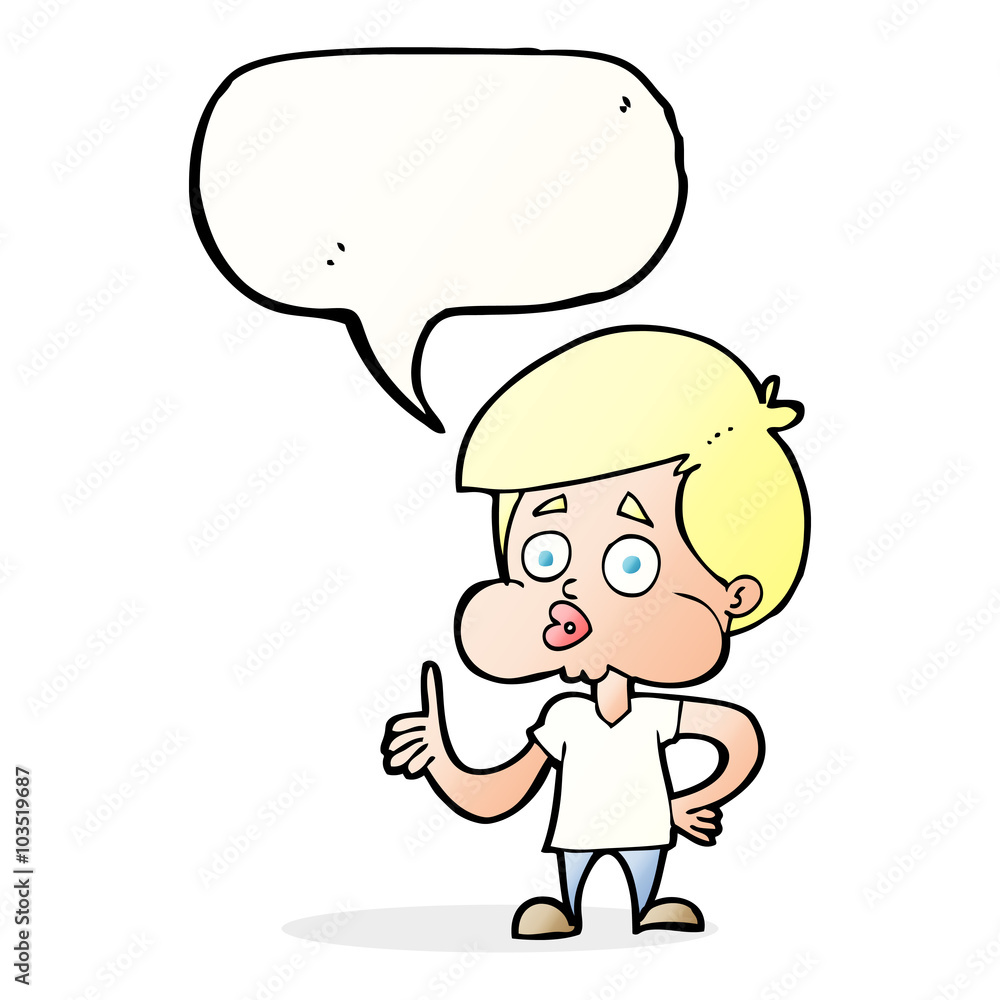 cartoon boy giving thumbs up with speech bubble cartoon boy giving thumbs up with speech bubble