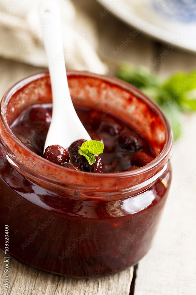 Cherry and chocolate jam Cherry and chocolate jam