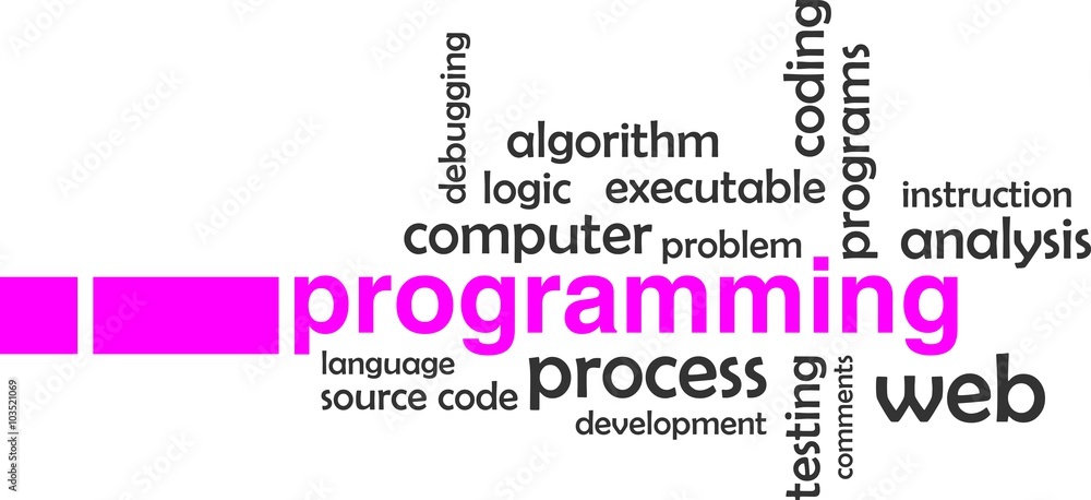 word cloud - programming