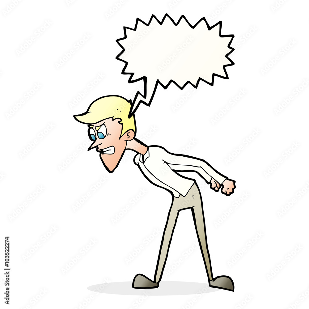 cartoon angry man with speech bubble cartoon angry man with speech bubble