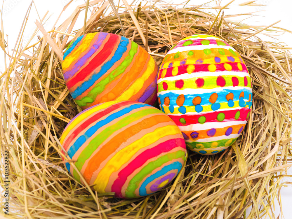 Obraz premium Bunte Eier