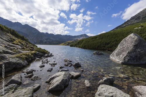Summer in 5 lakes valley in High Tatra Mountains
