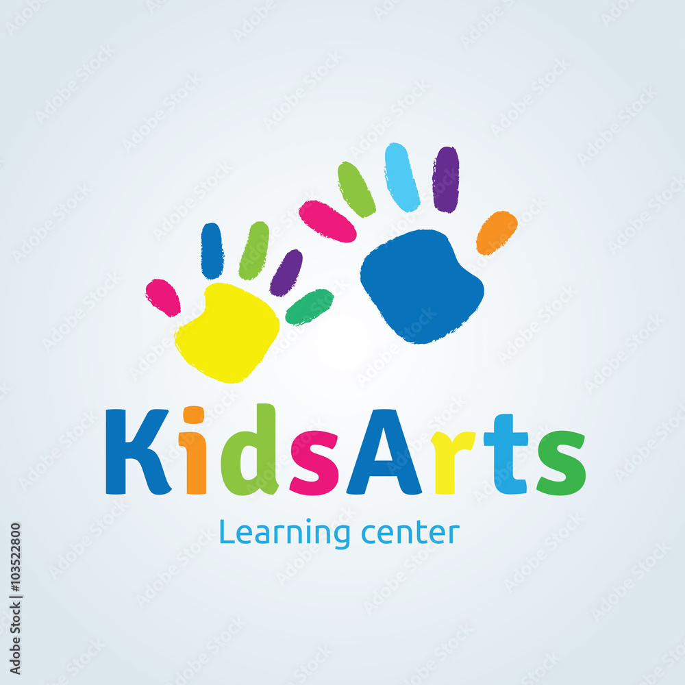 Kids logo,vector logo template Kids logo,vector logo template