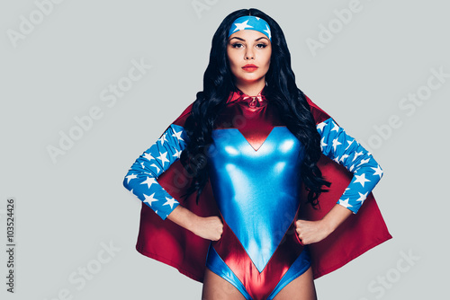 Cuadro en lienzo She can fight crime anywhere.