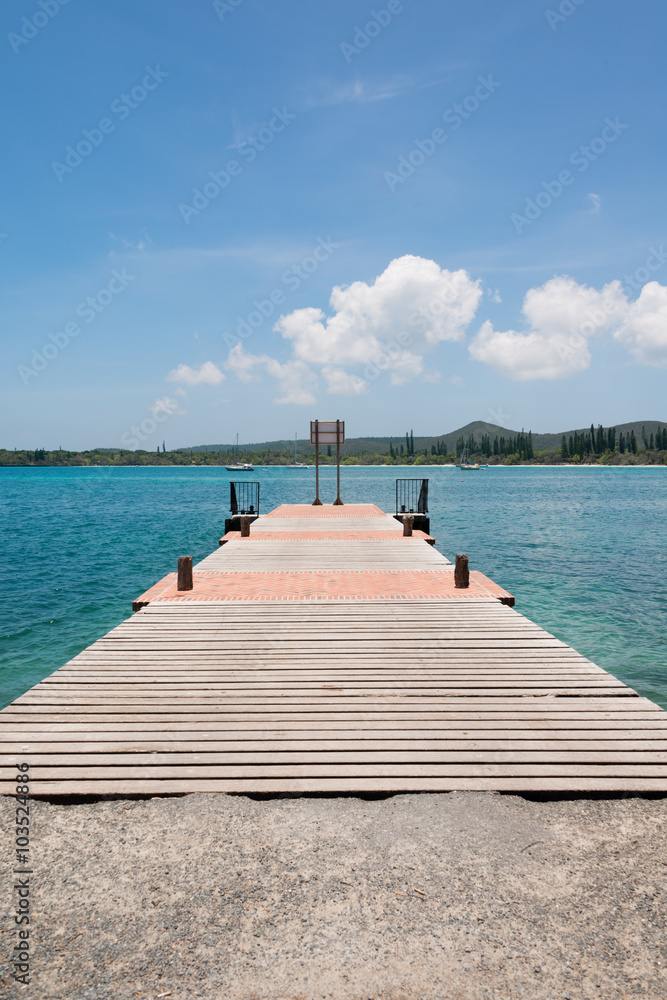 Obraz premium クト湾の桟橋