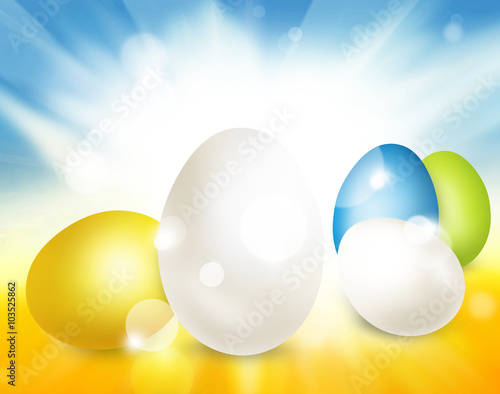 festive easter eggs design