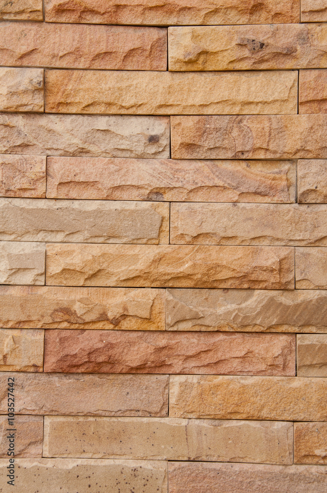 Obraz premium Brick wall outside of a house