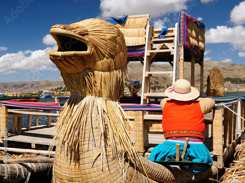 The most interesting places of South America, Floating islands Uros in Peru photo
