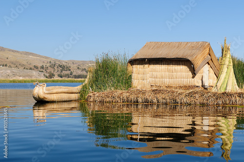 The most interesting places of South America, Floating islands Uros in Peru photo
