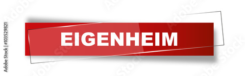 Button | Schild | Eigenheim
